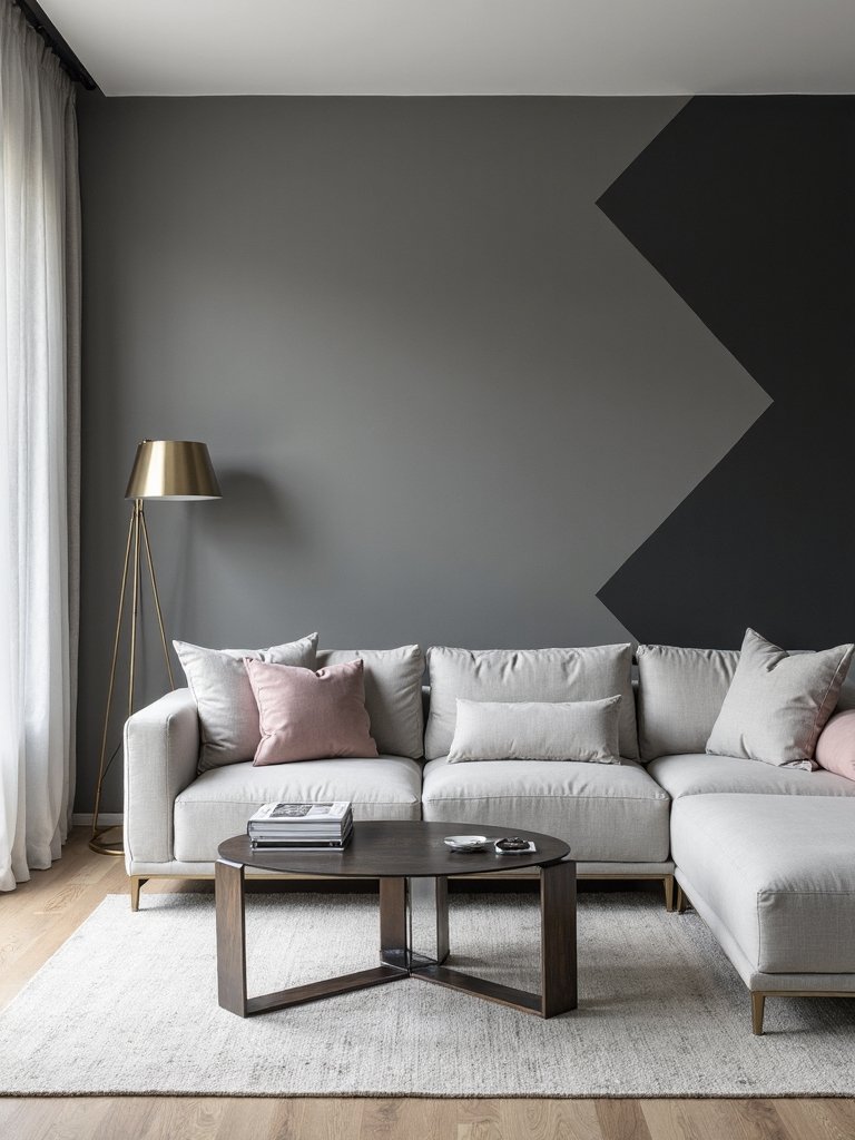 amplified grey geometric minimalist design