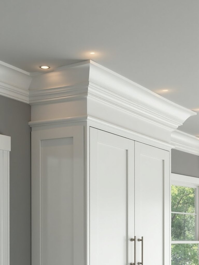 architectural focal point layered molding