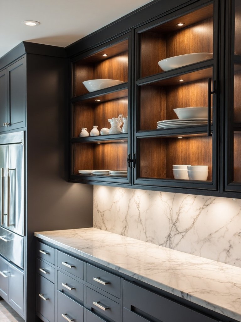 artful functional kitchen display integration