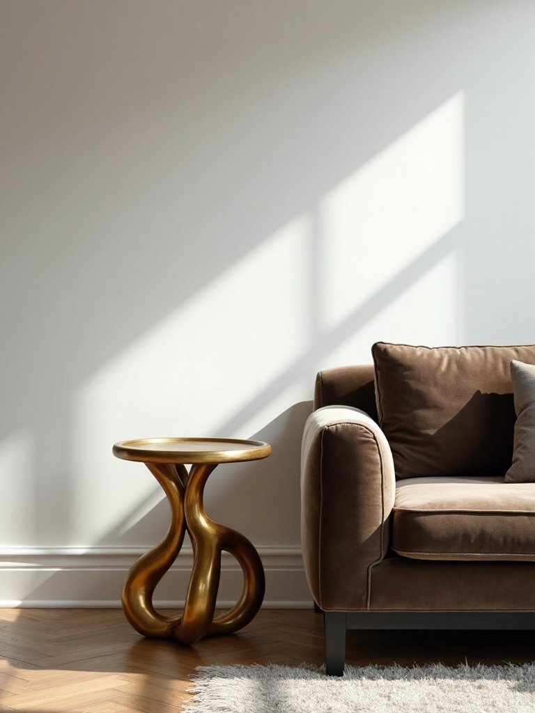 artistic statement side tables captivate living rooms