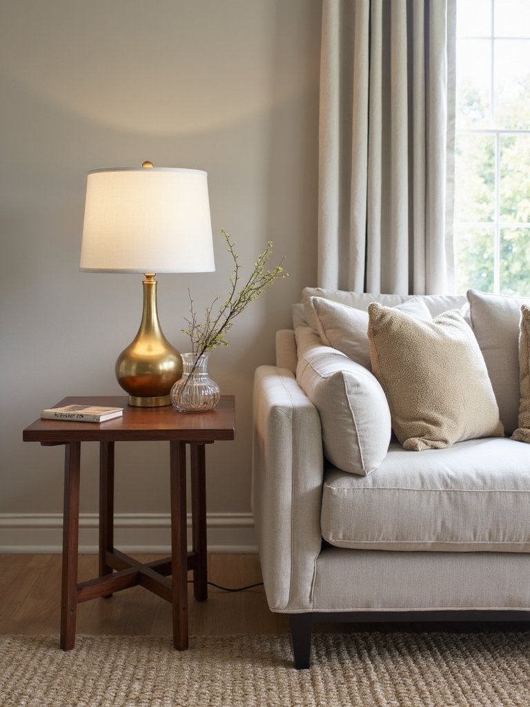 balanced side table proportions for harmony