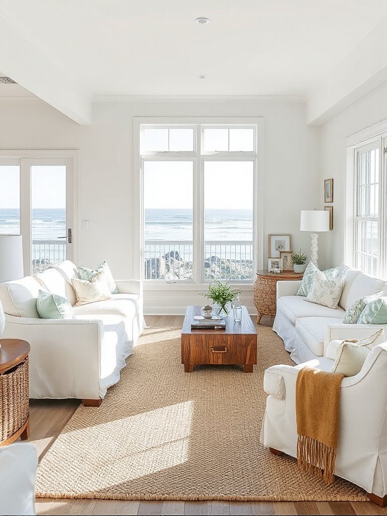 beachy coastal living room inspiration