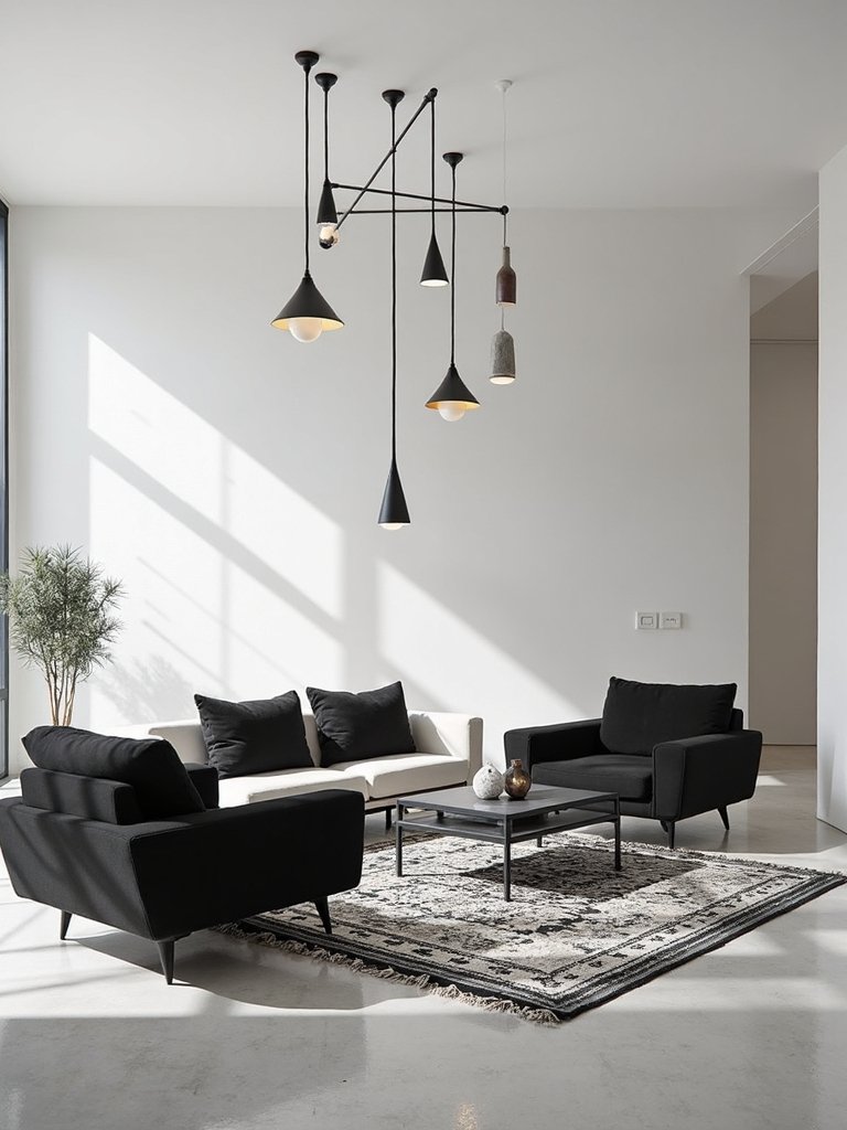 bold geometric monochrome harmony