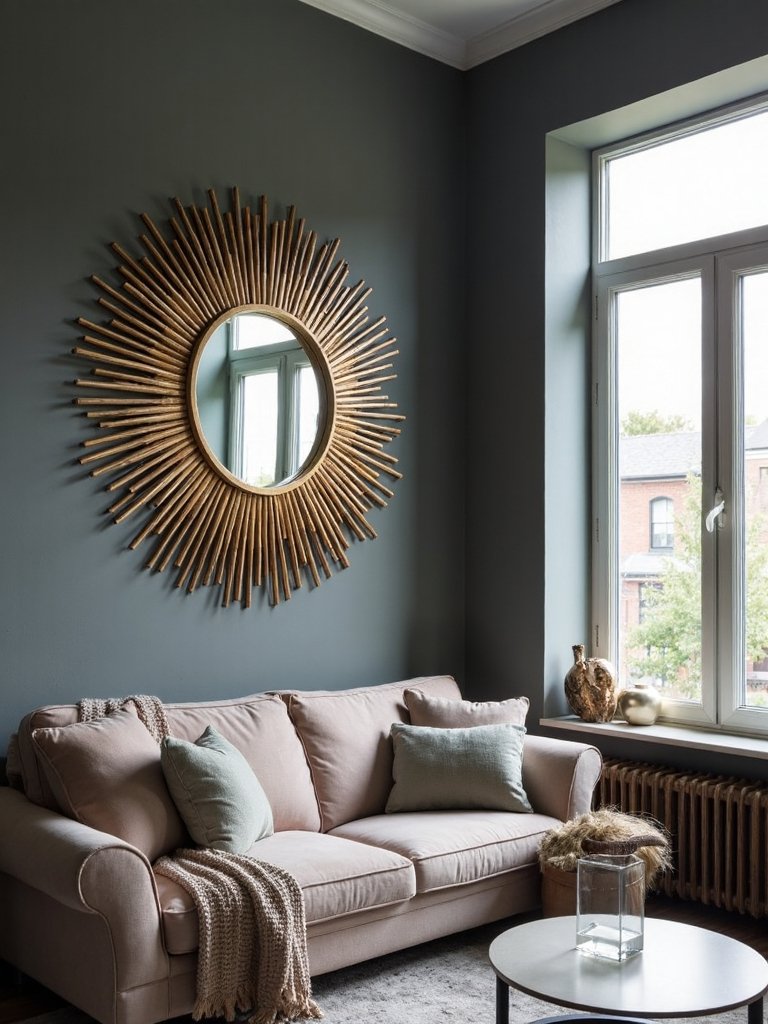 brighten dark corners with mirror placement