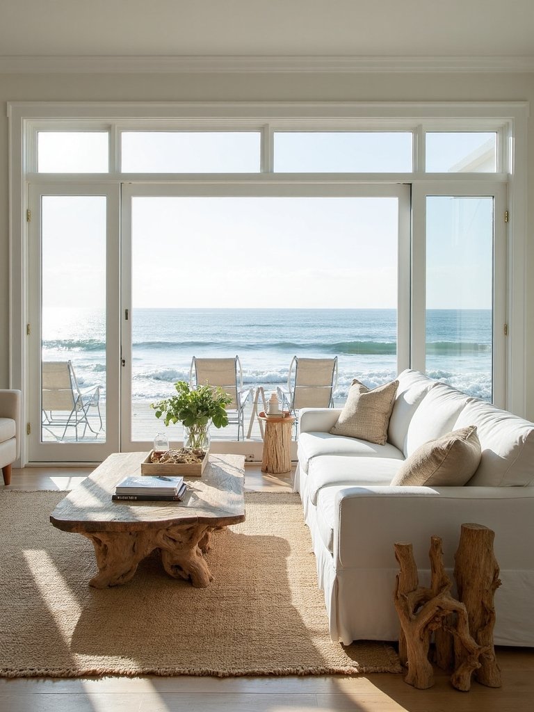 calming coastal minimalist natural retreat
