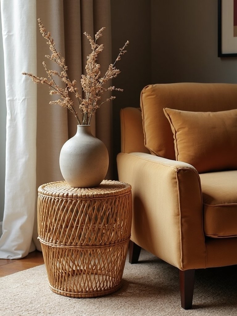 carefree natural versatile bohemian rattan tables