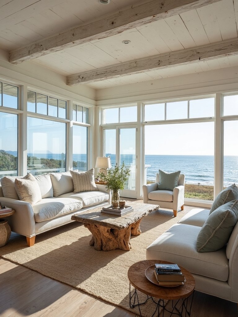 coastal natural textured sun drenched