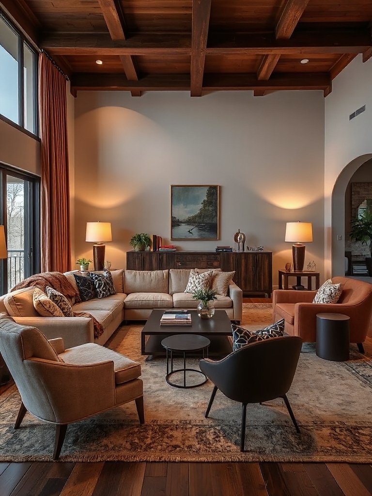 comfortable stylish living room furniture