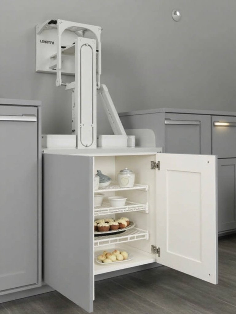 convenient upper cabinet storage solutions