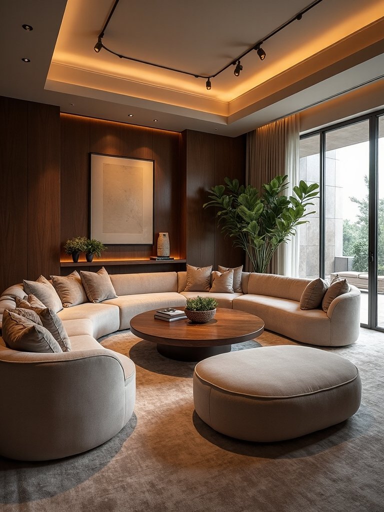 conversation focused living room furniture layout