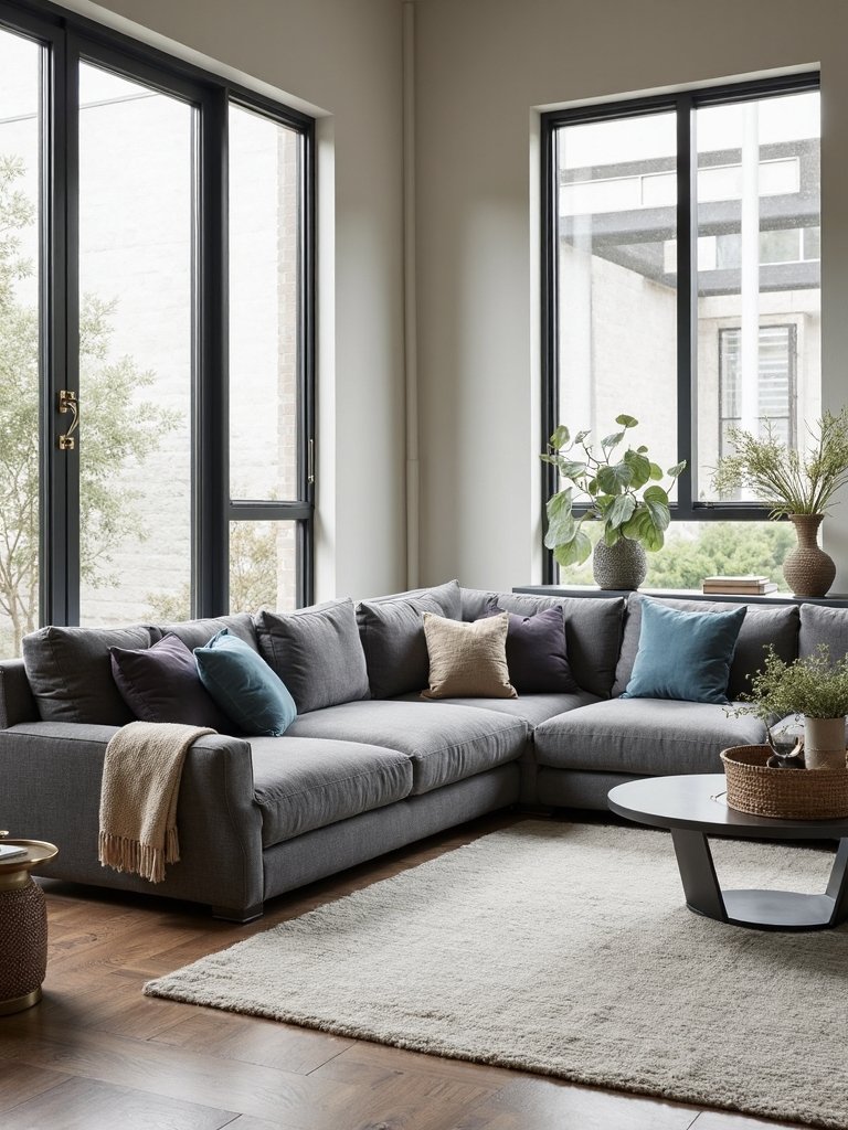 corner conversation cozy sectional