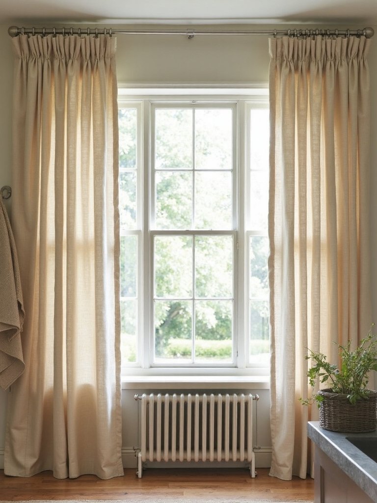 cozy layered kitchen linen textiles