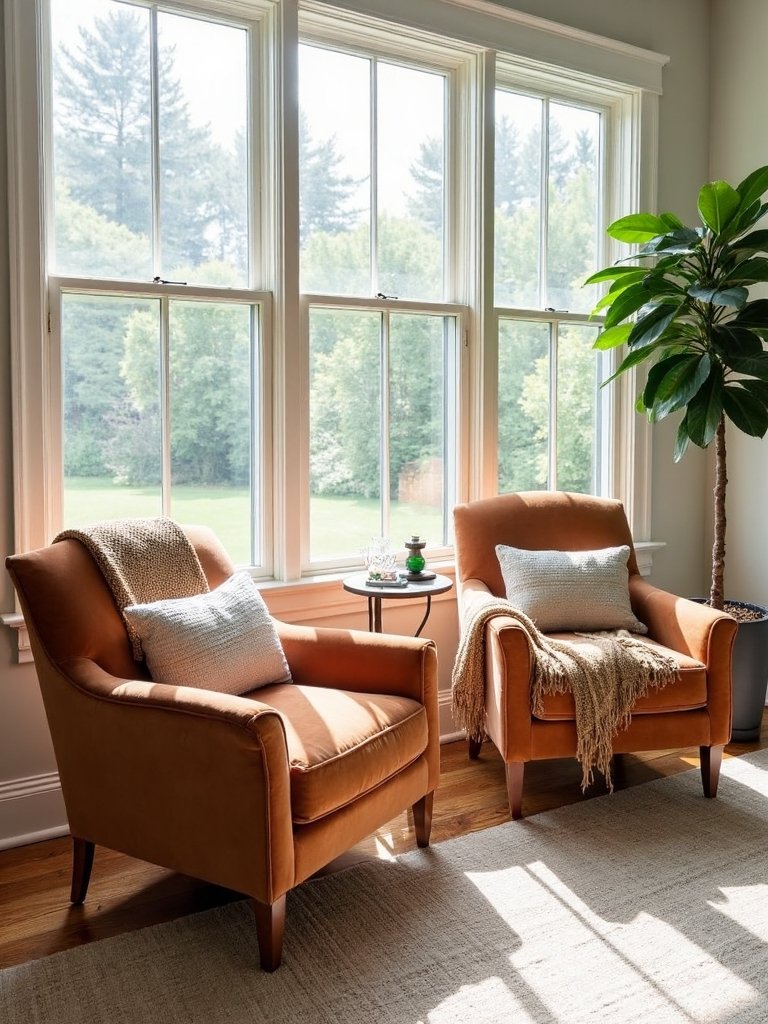 cozy window side chair retreats