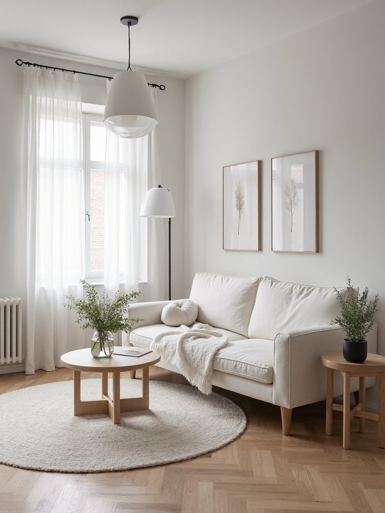 crisp white canvas natural light neutral tones