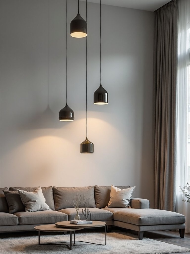 curated asymmetrical lighting compositions