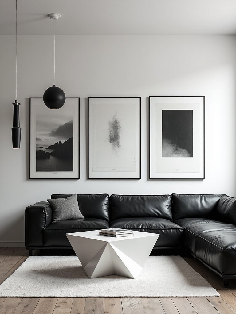 curated gallery style living space