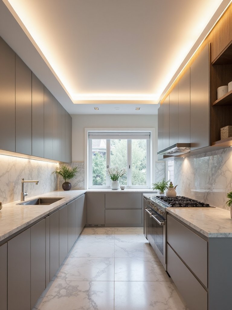 customizable ambient kitchen ceiling lighting
