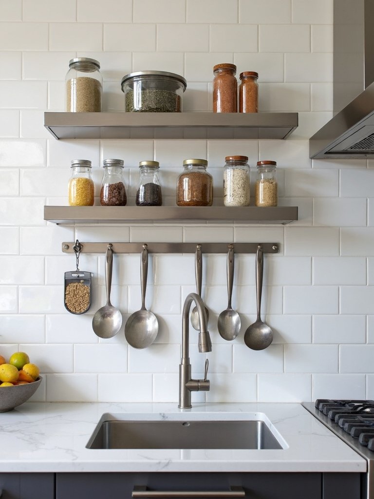 customizable backsplash storage solutions