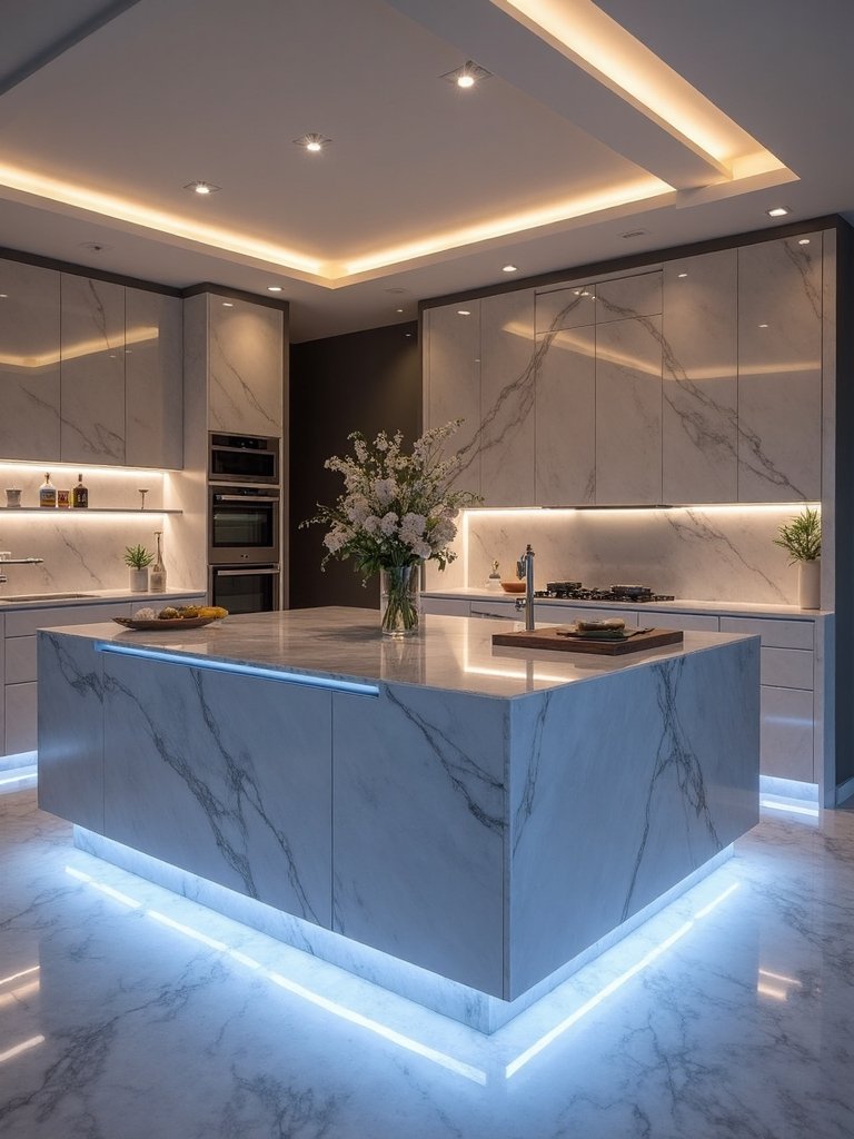 customizable intelligent energy efficient kitchen lighting
