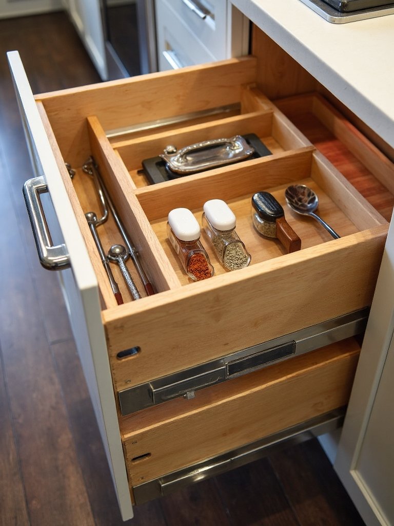 customized efficient graceful kitchen storage solutions