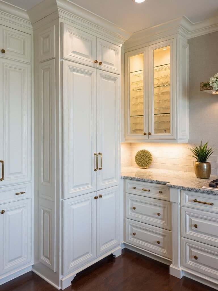 customized luxurious kitchen millwork details
