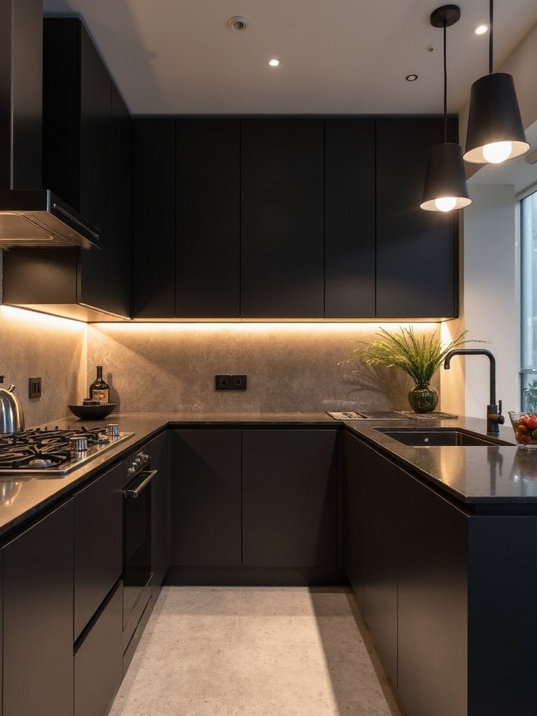 dark kitchen lighting solutions