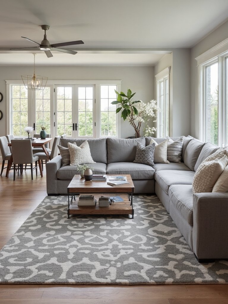 define zones with area rugs