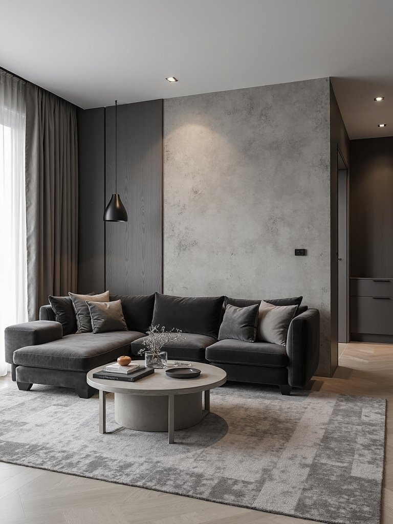 depth through monochromatic layered textures