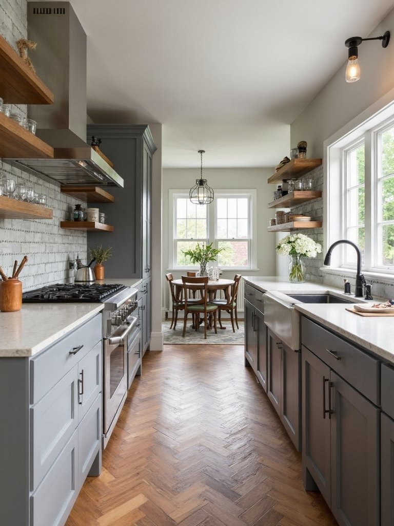 designer curated wood tile transitions