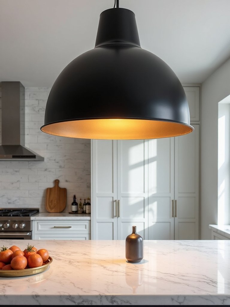 dramatic attention grabbing oversized kitchen pendants