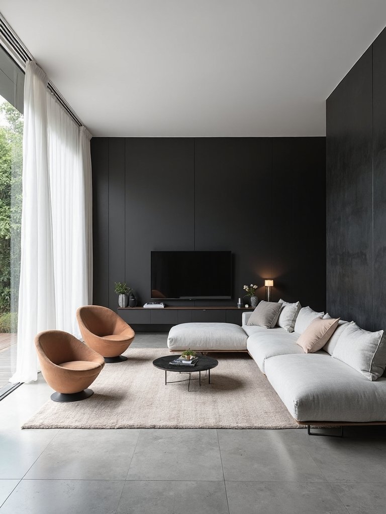 dramatic contrast modern sophistication