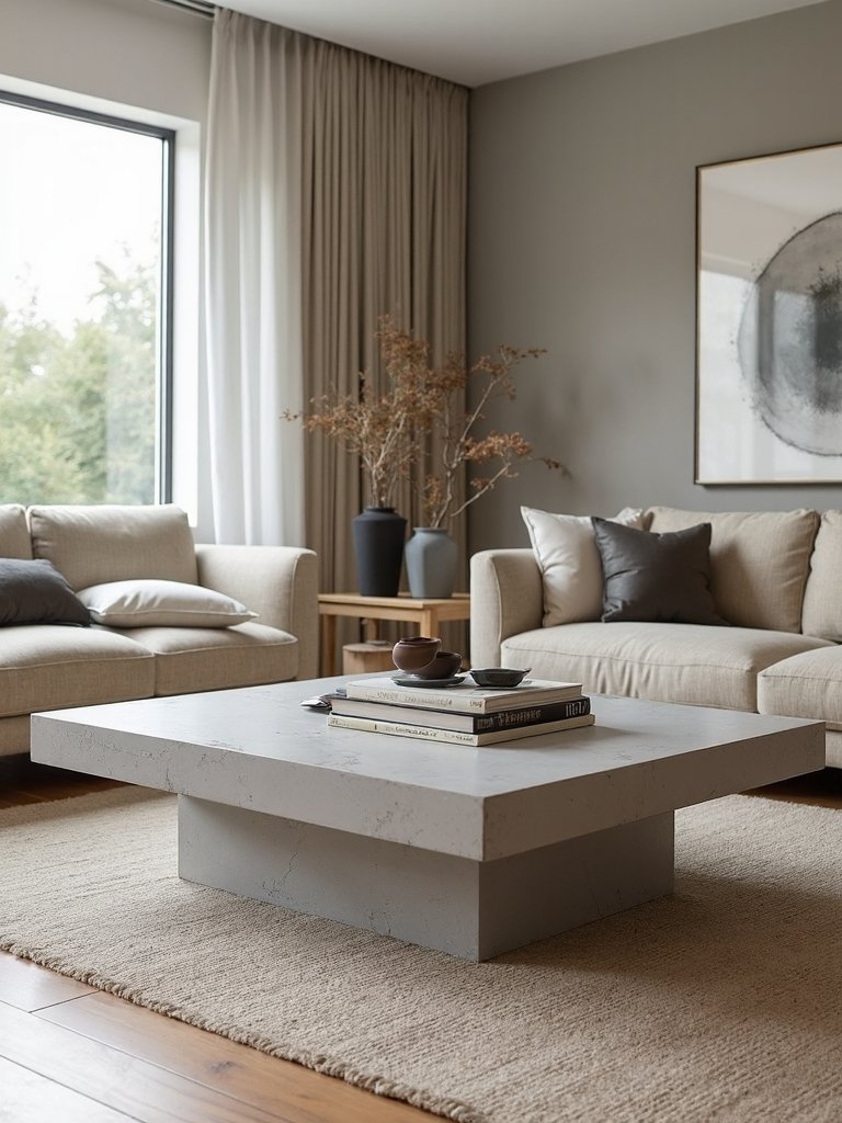 durable contemporary concrete coffee tables