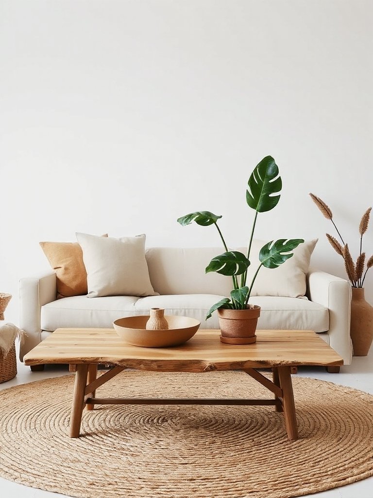 earthy minimalist nature inspired living spaces