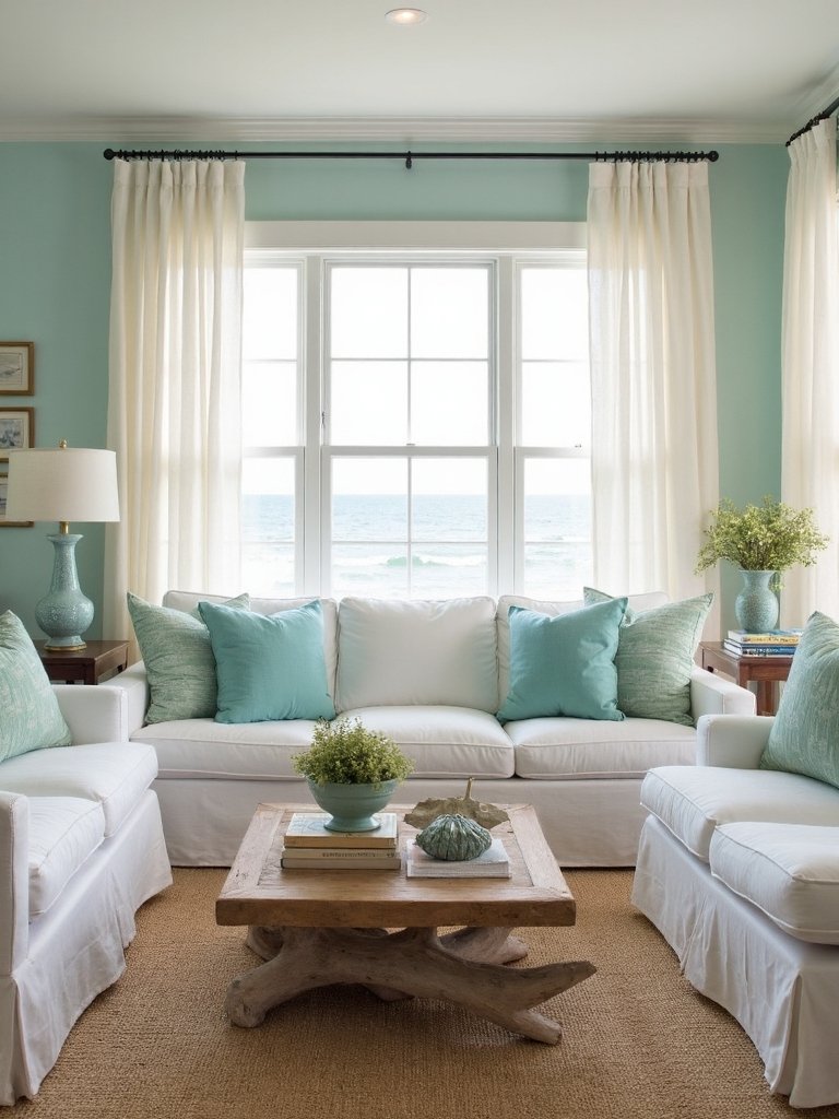 effortless coastal casual slipcovered seating