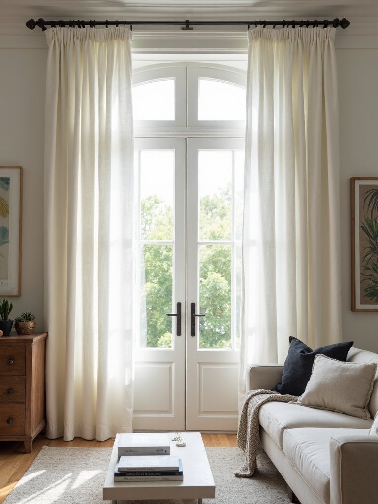 elegant minimalist pleated curtain designs