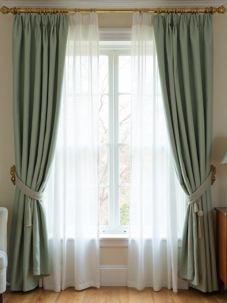 enhance small windows with strategic curtains