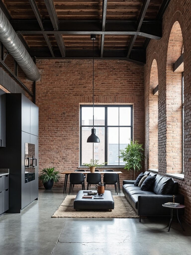 exposed reclaimed minimal contemporary