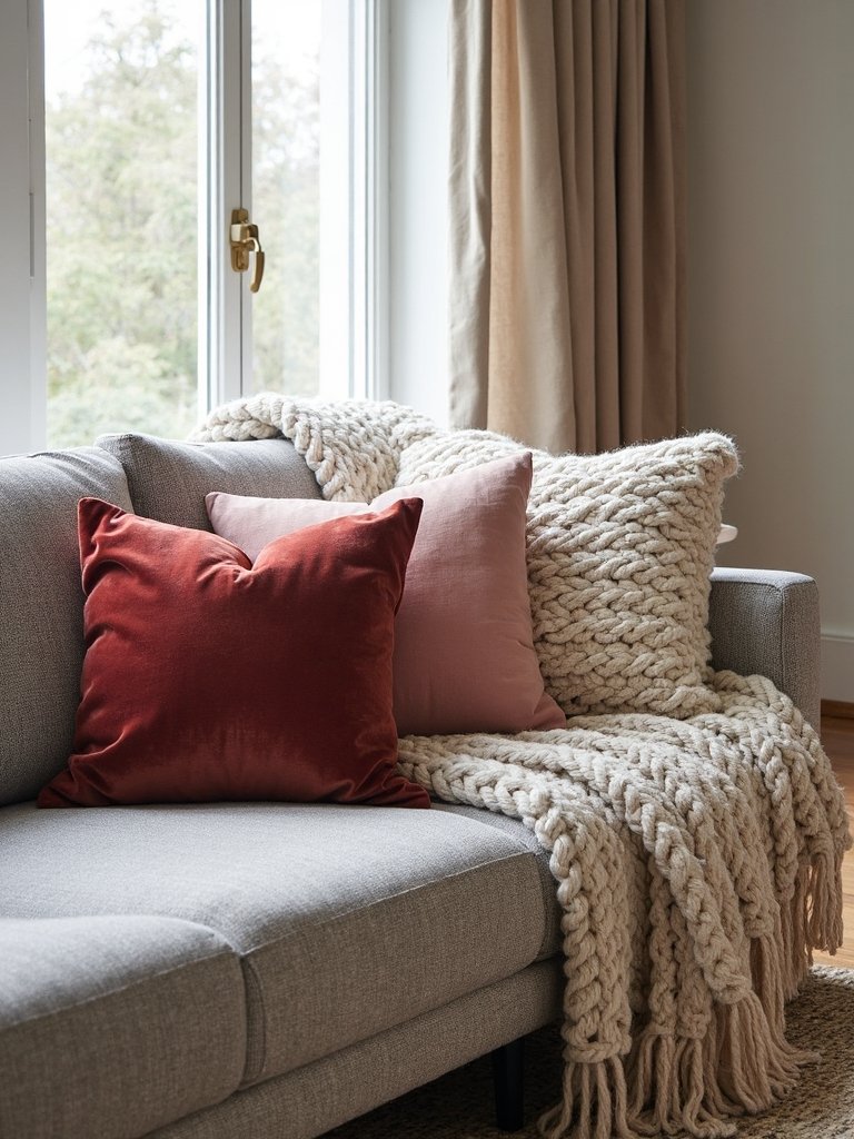 fabric textures create visual interest