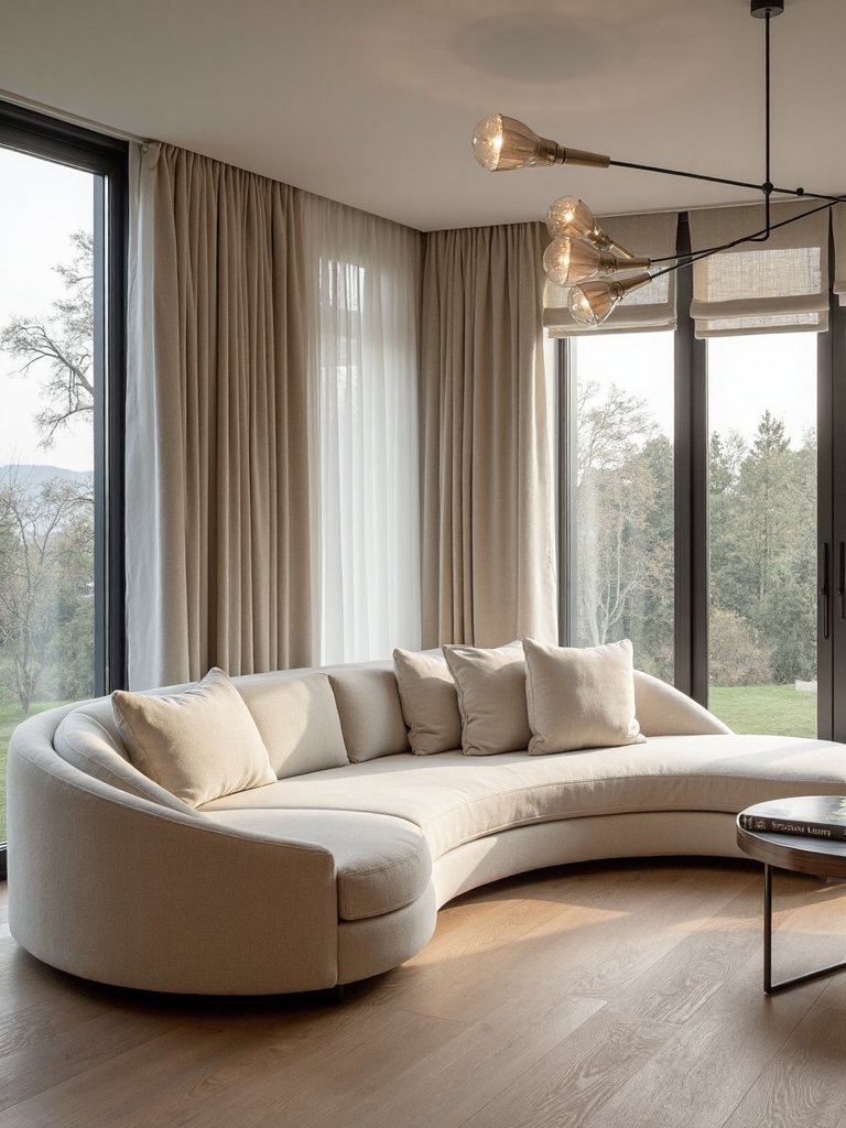 flowing sculptural embracing harmonious