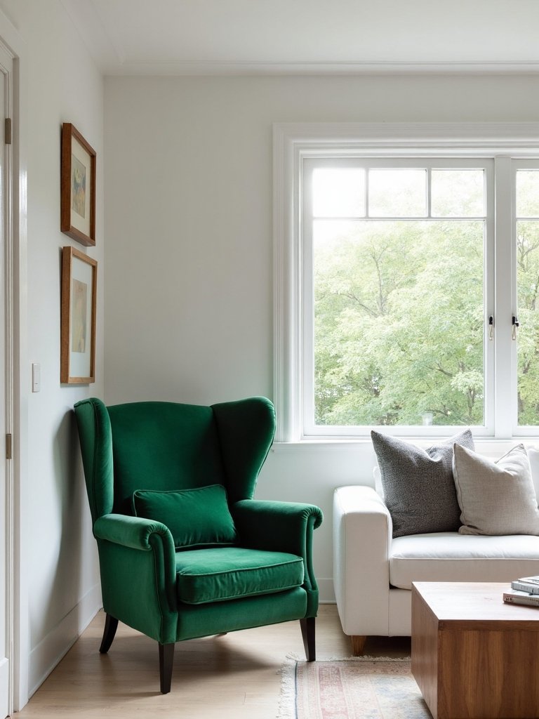 focal minimalist statement chair transforms space