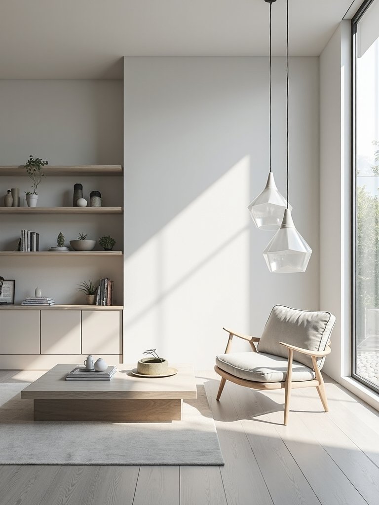 functional artistic minimalist layered lighting