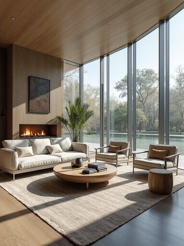 harmonious low profile living room furniture