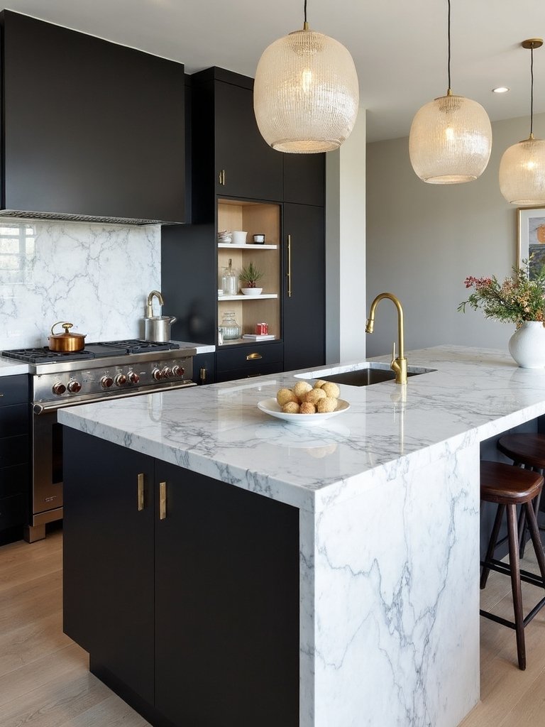 harmonious material blend creates luxury