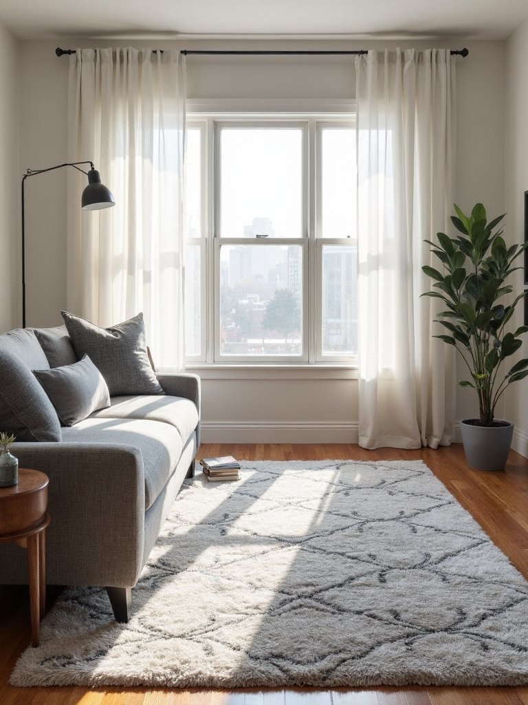 harmonize window treatments area rugs