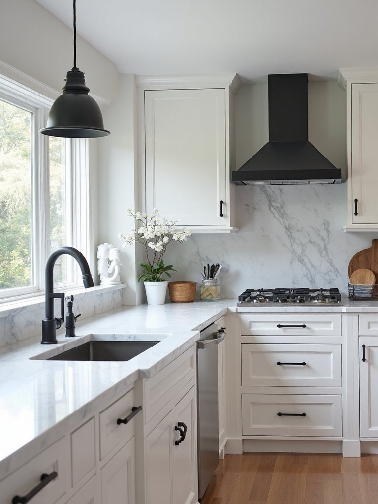 high contrast black accents