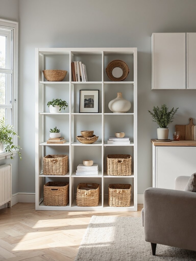 ikea living room storage transformation