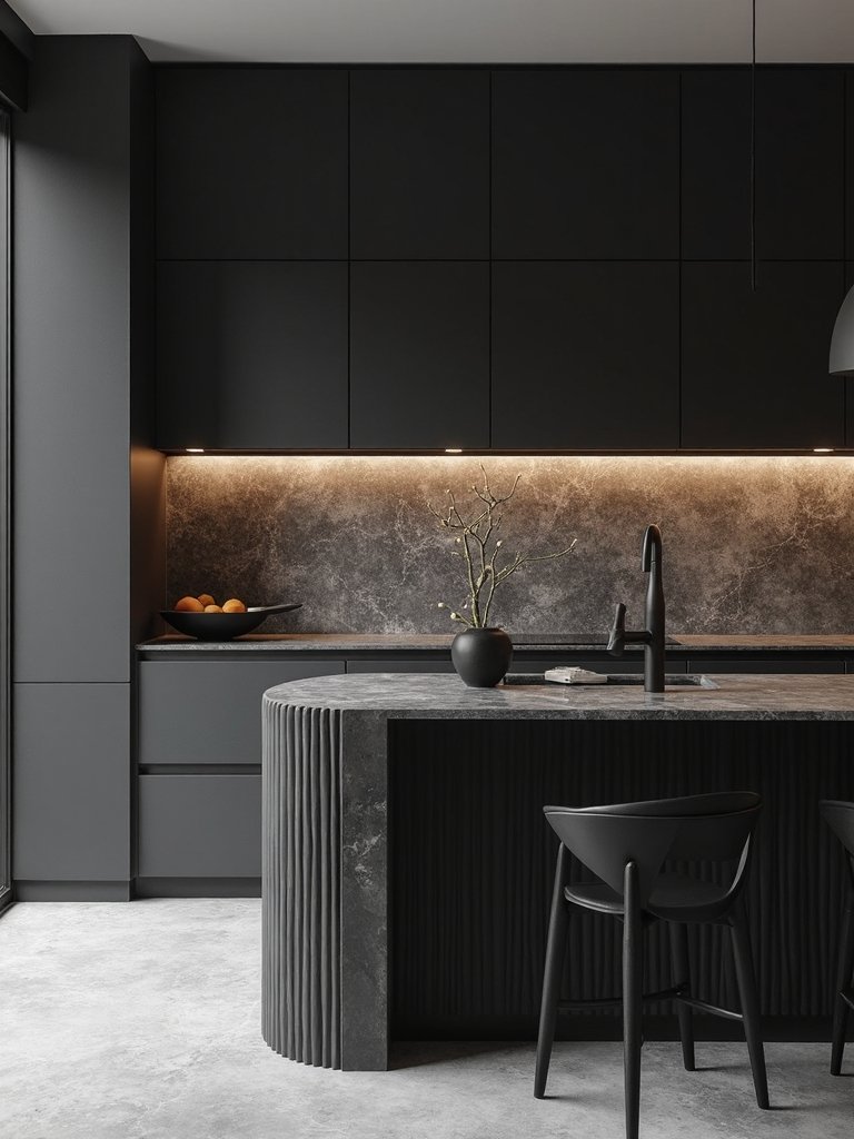 layered textured tactile monochromatic