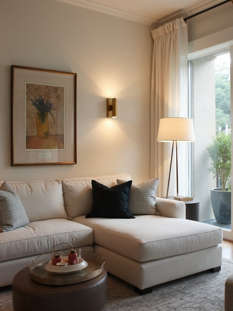 lighting placement creates professional ambiance