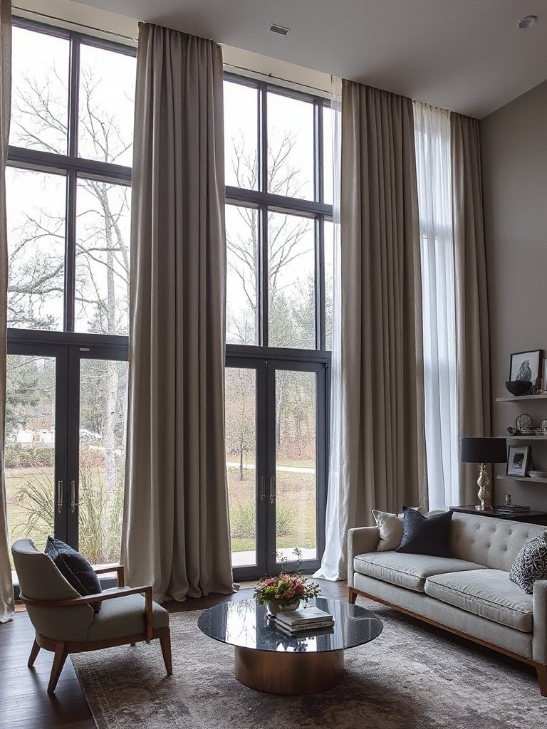 living room curtain elegance