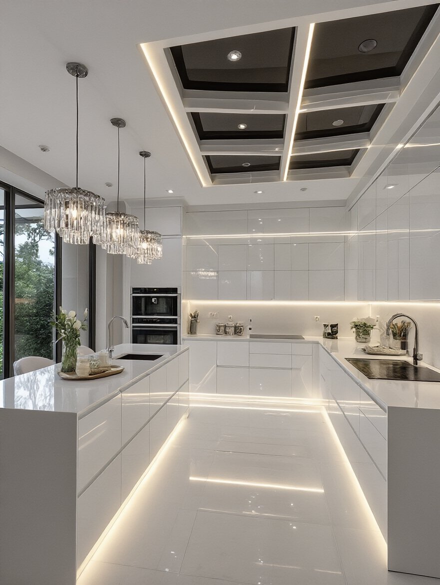 luxurious modern kitchen ceiling designs